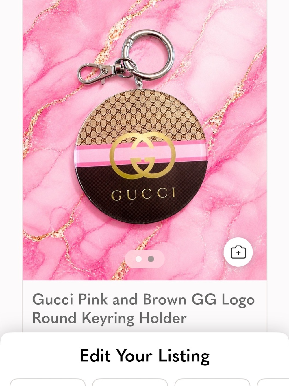 Gucci Round GG Key Holder